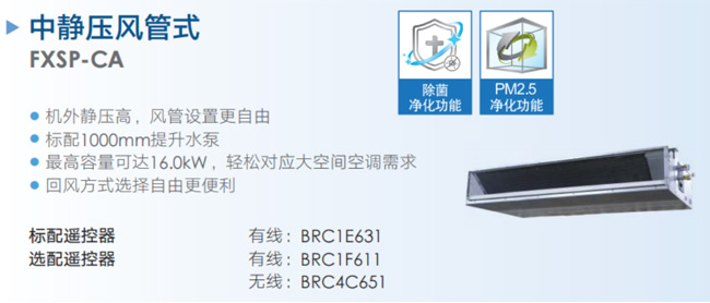 中静压风管式FXSP-CA详情